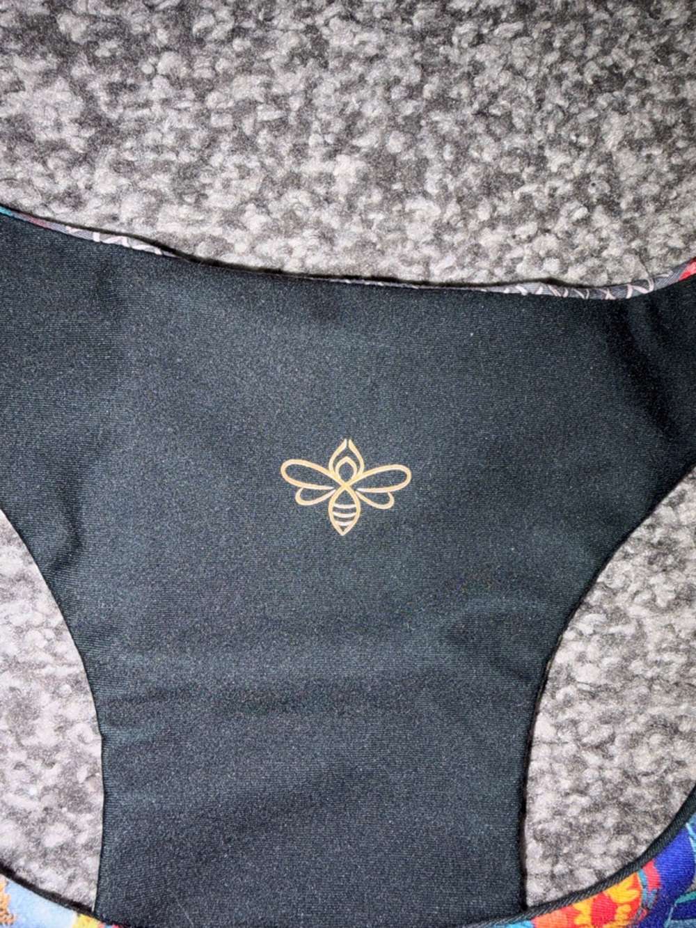 Johnny Was Bee Active Racerback Sports Bra Beatrice Patchwork Reversible NO Tag - Picture 4 of 9